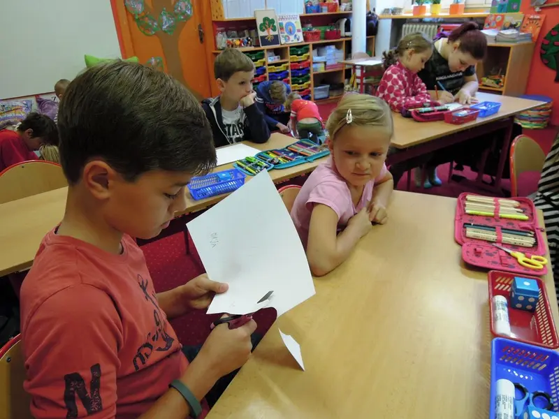První setkání Patronů ze 7. tř. s prvňáčky