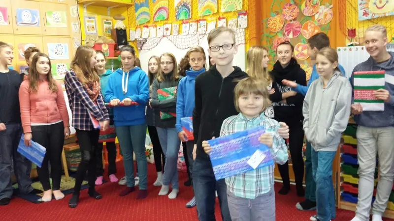 1.A -Slavnostní předávání Slabikářů patrony