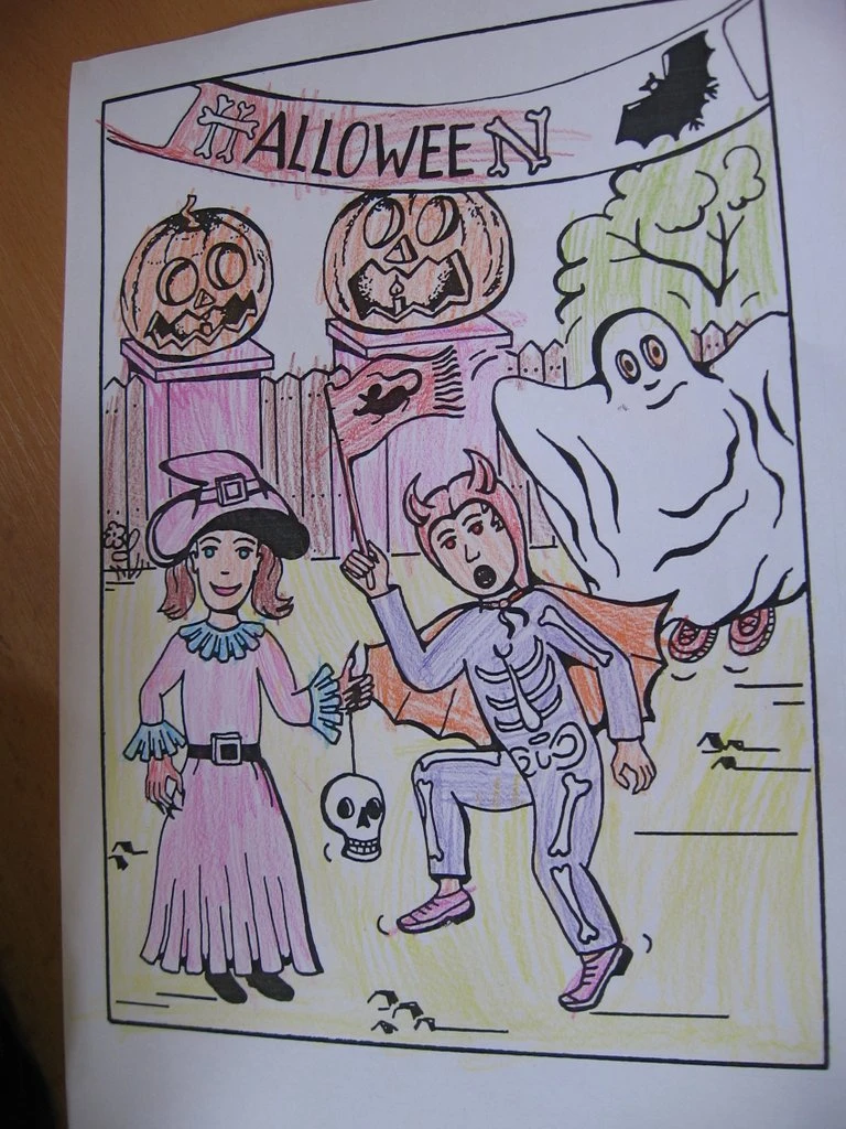 1. tř. s patrony slaví Halloween