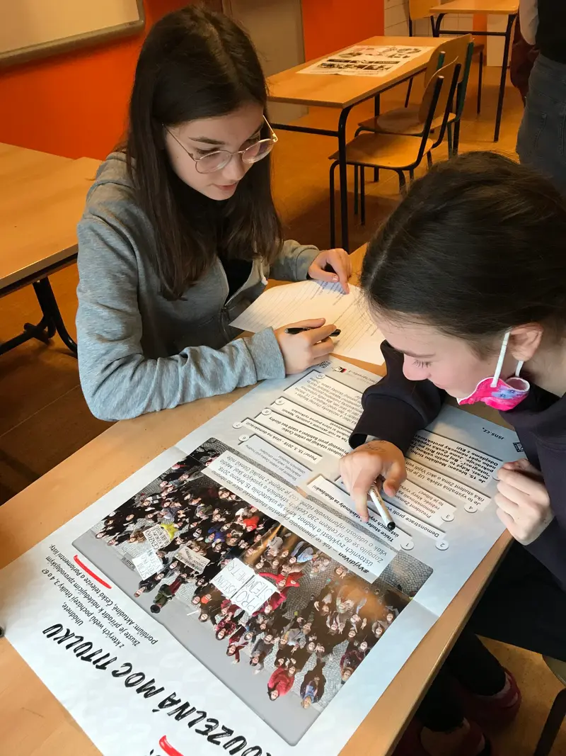 Práce s informacemi na mediální výchově