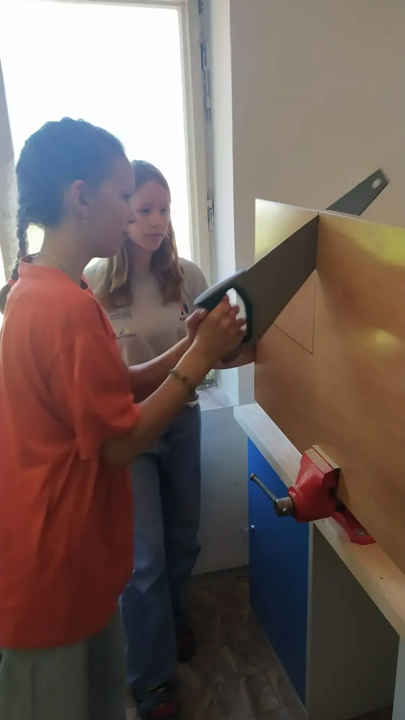 6. třída při pracovních činnostech