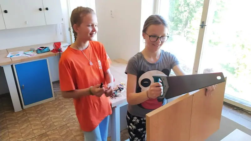 6. třída při pracovních činnostech