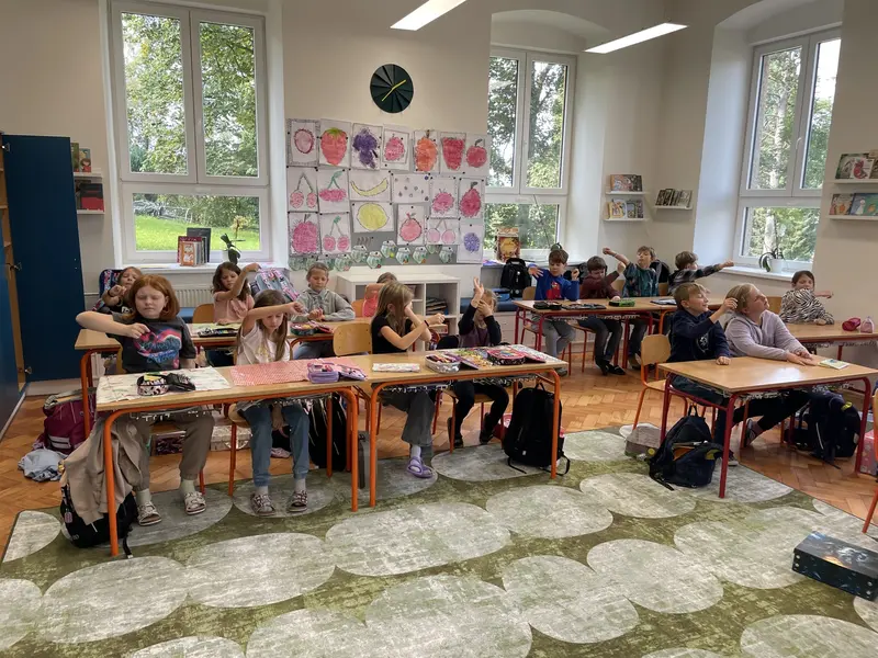 Třeťáci ze života školy