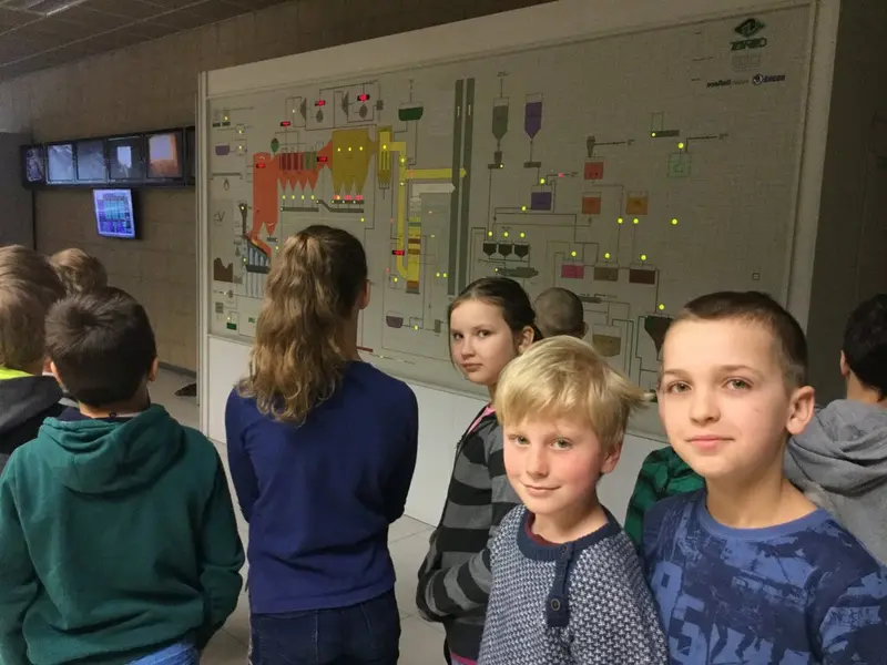 4. třída na exkurzi ve spalovně