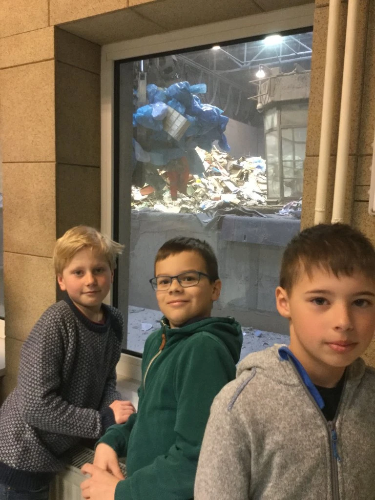 4. třída na exkurzi ve spalovně
