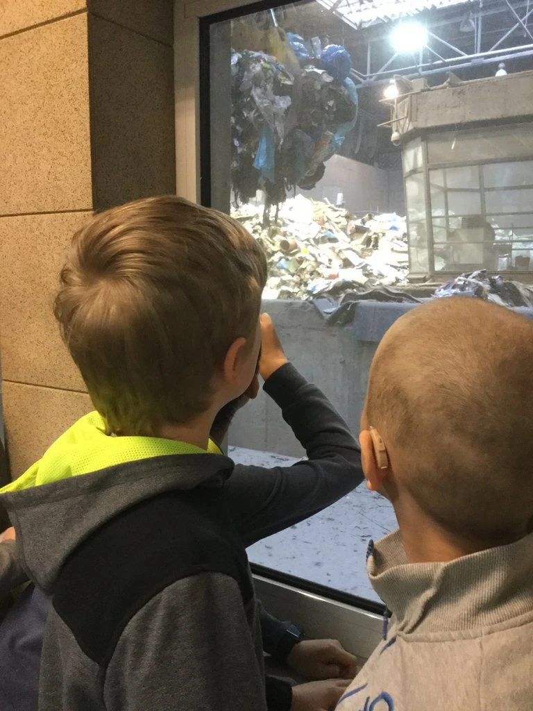 4. třída na exkurzi ve spalovně