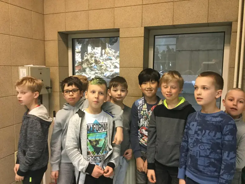 4. třída na exkurzi ve spalovně