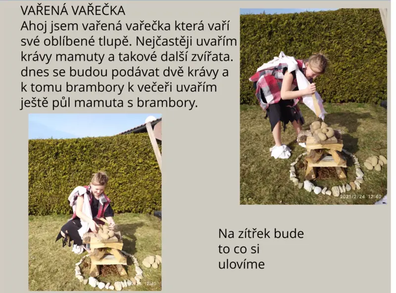 Čtvrťáci navštívili pravěk