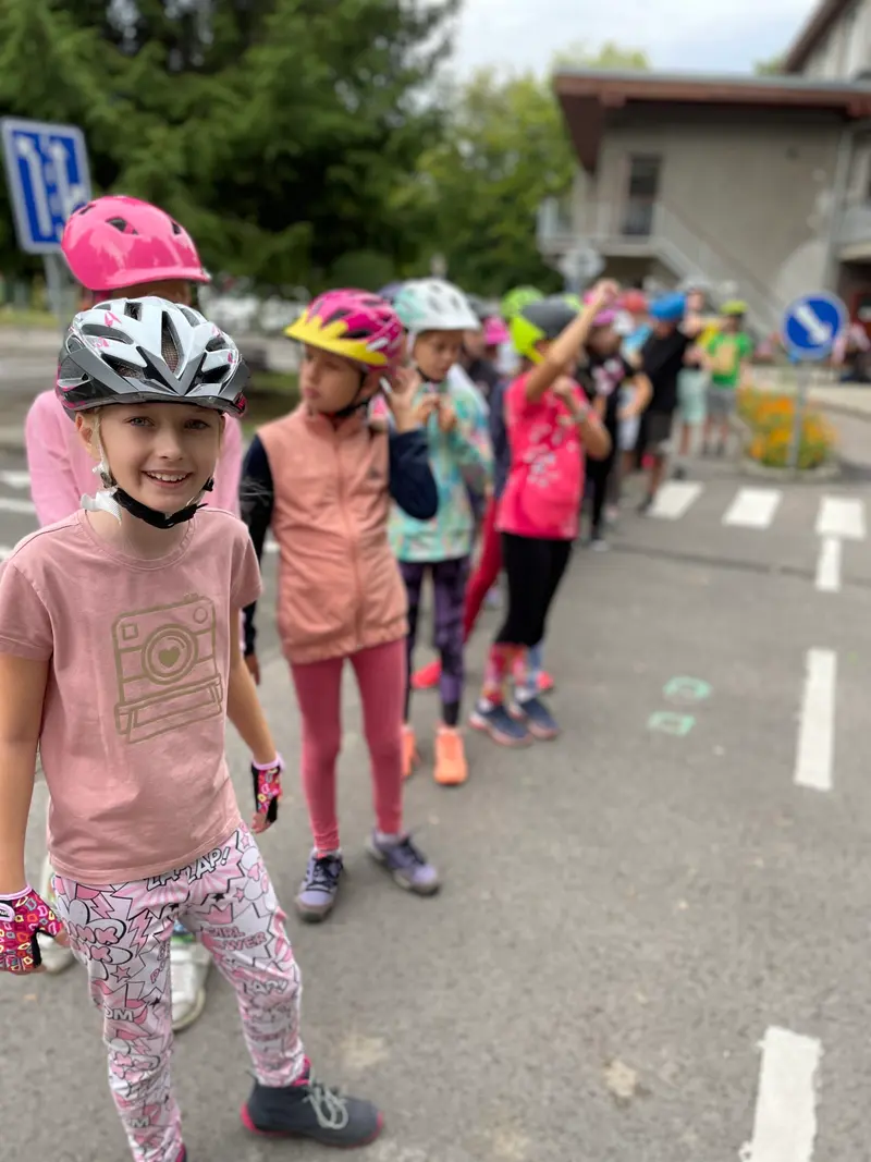 4.třída na dopravním hřišti