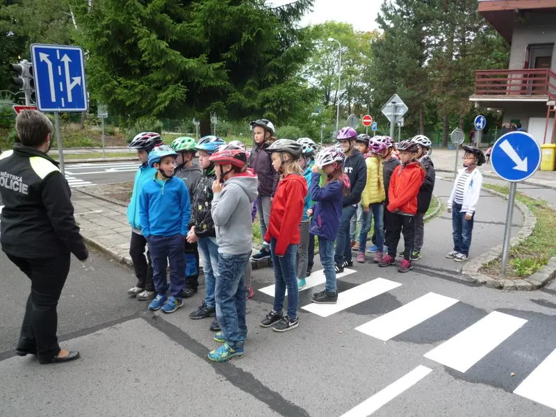 4. třída na dopravním hřišti