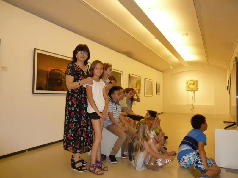 4. tř. v galerii na zmrzlině