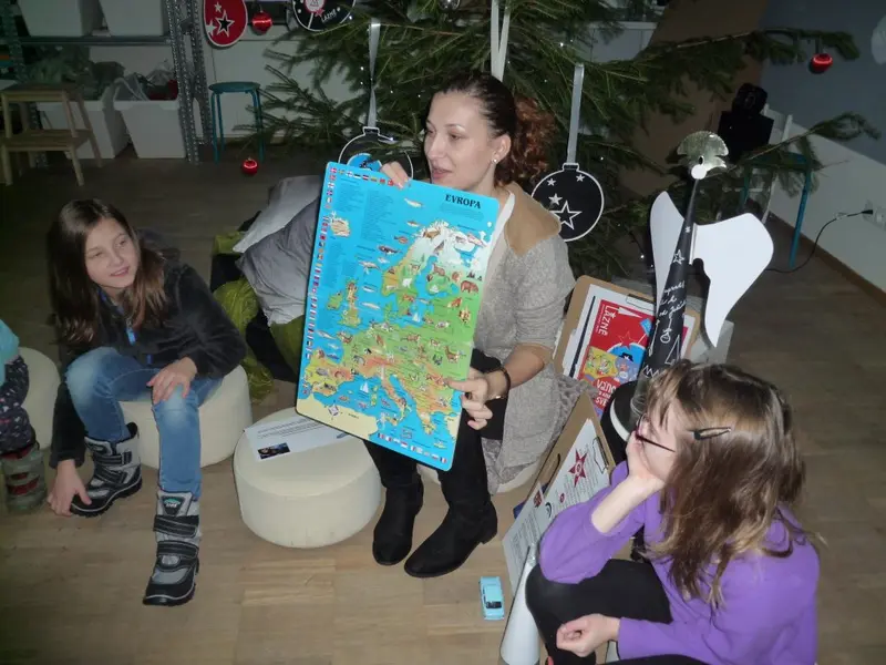 Vánoční dílna v galerii (3.tř)