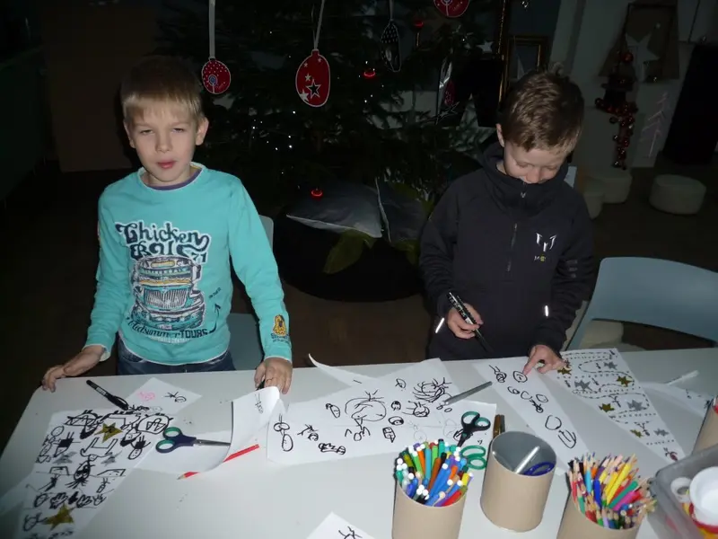 Vánoční dílna v galerii (3. tř.)
