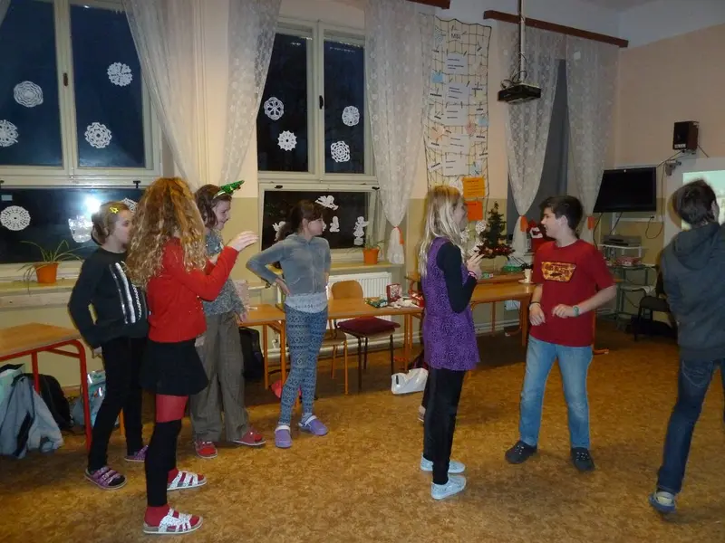6. třída na Vánoční besídce