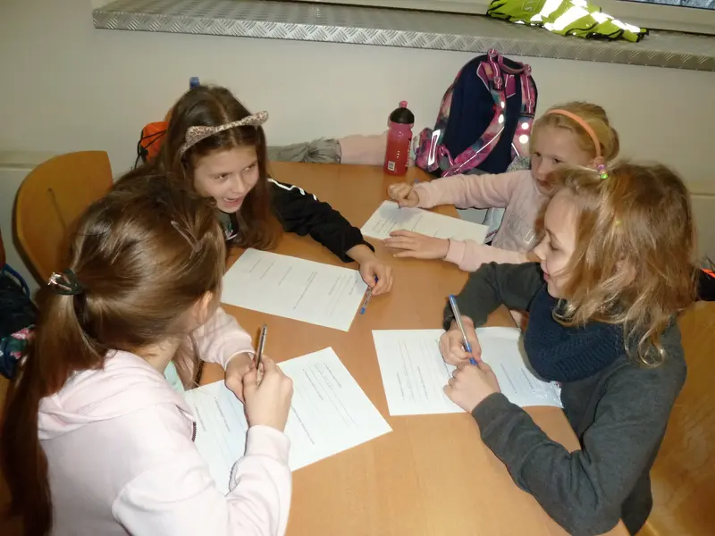 3.třída v knihovně