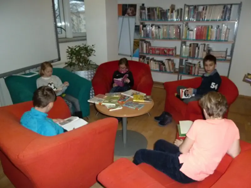 3.třída v knihovně