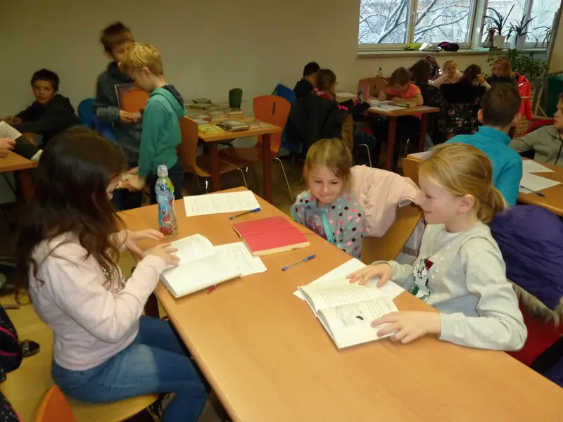 3.třída v knihovně
