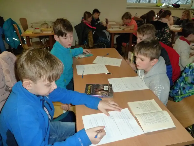 3.třída v knihovně