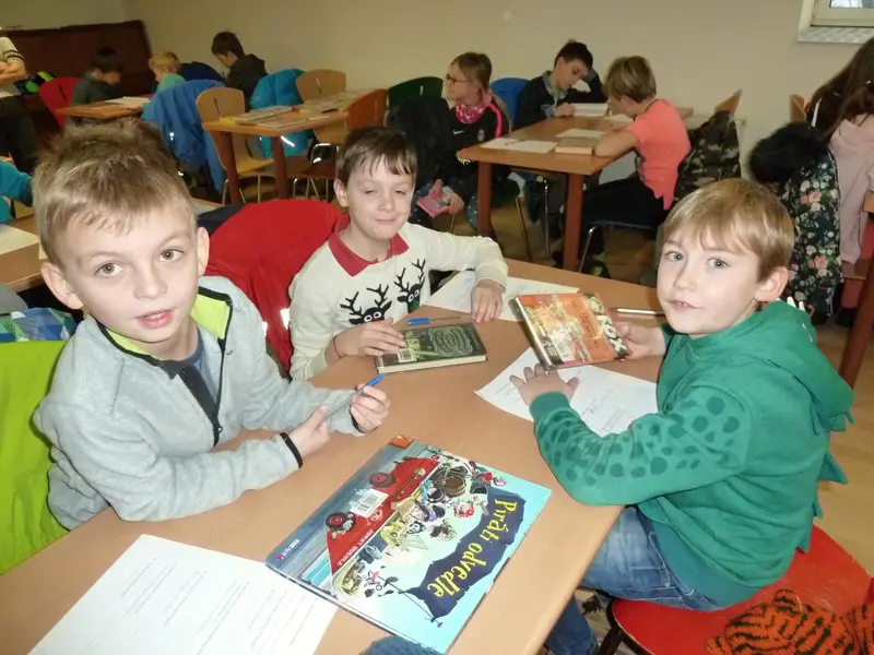 3.třída v knihovně