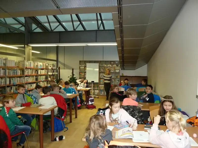 3.třída v knihovně