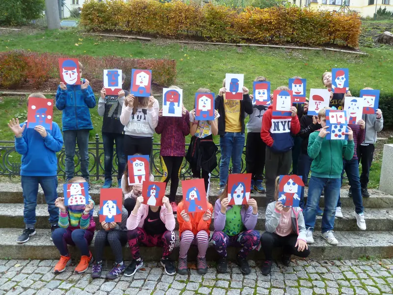 čtvrťáci tvoří v galerii