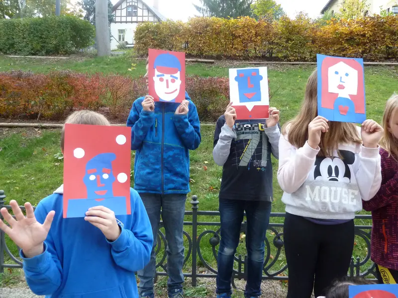 čtvrťáci tvoří v galerii