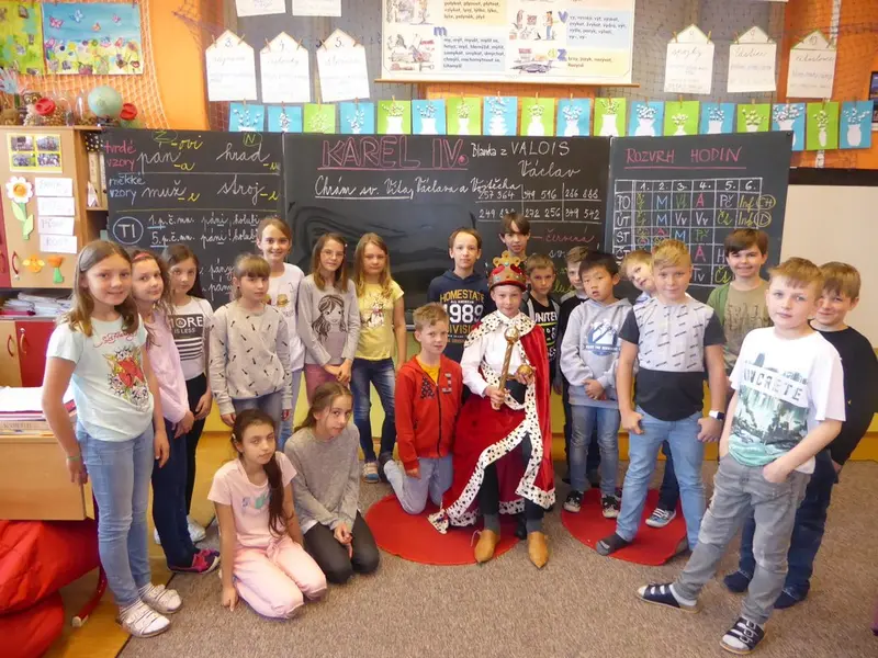 Karel IV. u čtvrťáků
