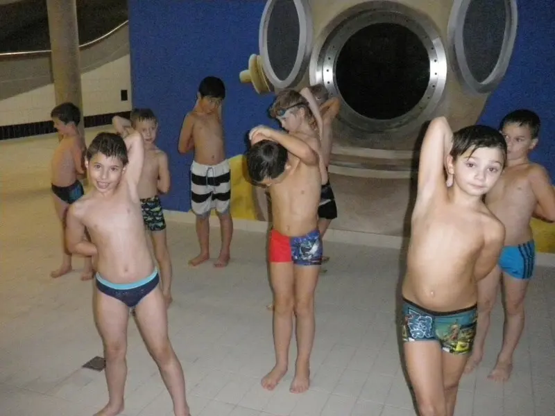 3. třída ve vodě