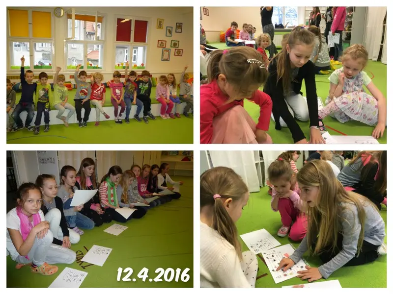 4. třída čte s předškoláčky